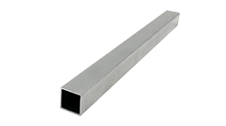 Mill finish aluminum square tube